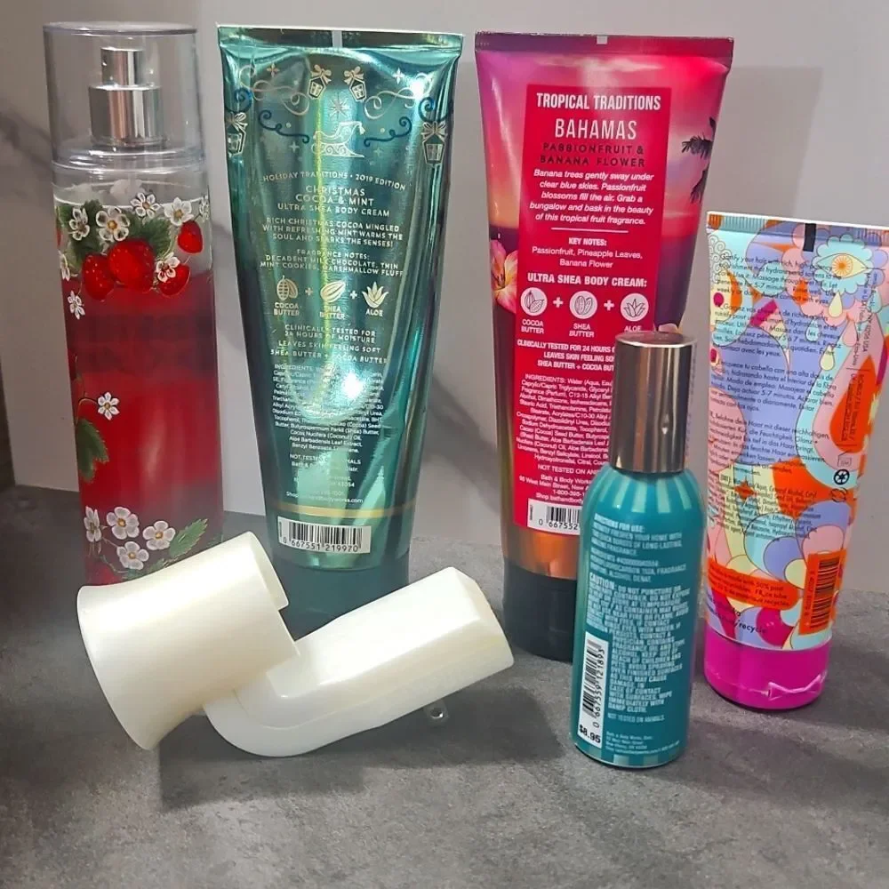 Bath & Body Works Body Cream Room Spray Wallflower Mist AMIKA HAIR Bundle Used